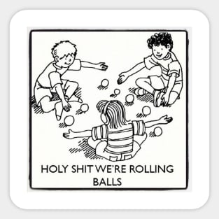 Rolling balls Sticker